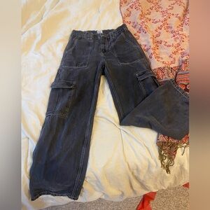 Urban Ourfitters Dark Wash Cargo Pants